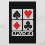 Spades Flyer - anpassen!<br><div class="desc">Für einen Pik-Spieler. Anpassbar - Sie können Ihren eigenen Text hinzufügen,  wenn Sie ihn gewollt haben. In meinem Shop findest du weitere Spielautomaten und Kartenspiele!</div>