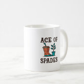 Spades lustige Gartenabend Pflanze Kaffeetasse (VorderseiteRechts)