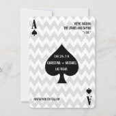 Spades Modern Chic Foto Save the Date (Vorderseite)