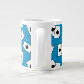Spades Poker Blackjack Casino Gamer Jumbo-Tasse (Rückseite)