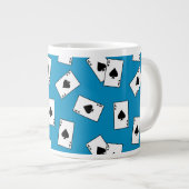 Spades Poker Blackjack Casino Gamer Jumbo-Tasse (Vorderseite Rechts)