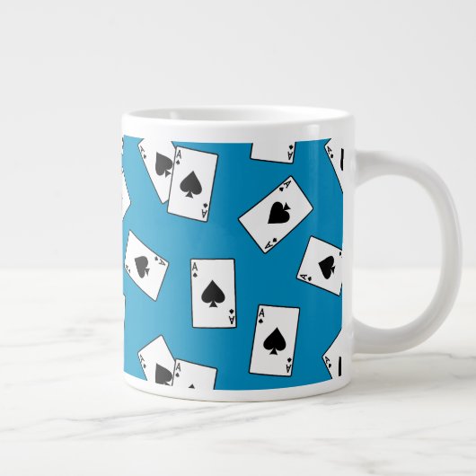 Spades Poker Blackjack Casino Gamer Jumbo-Tasse (Rechts)