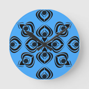 Spades Runde Wanduhr