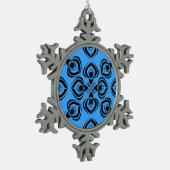 Spades Schneeflocken Zinn-Ornament (Links)