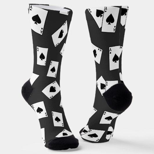 Spades Vegas Gamer Socken (Gewinkelt)
