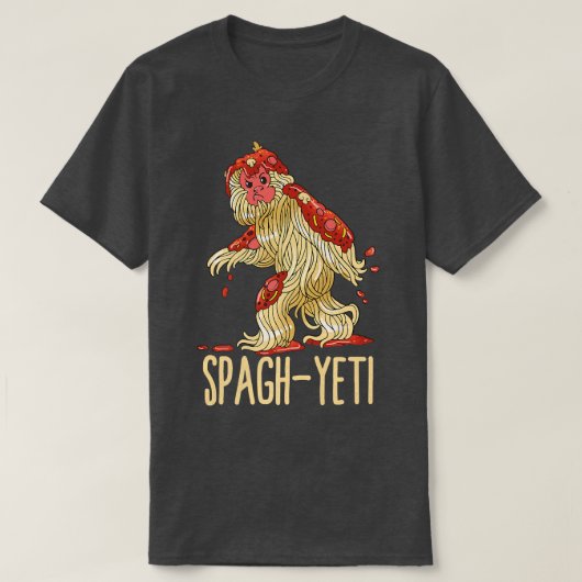 Spag-Yeti Spaghetti Spagyeti Funny Ramen Noodle Pa T-Shirt (Design vorne)
