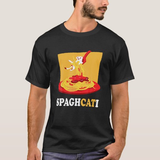 Spaghcati I Cat Kitten Sweet Pet Niedlich Spaghett T-Shirt (Vorderseite)