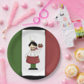 Spaghetti Abendessen Italienischer Koch Pappteller (Party)