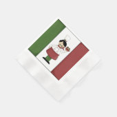 Spaghetti Abendessen Italienischer Koch Serviette (Ecke)