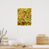 Spaghetti Aglio; Olio und Peperoncino Poster (Küche)