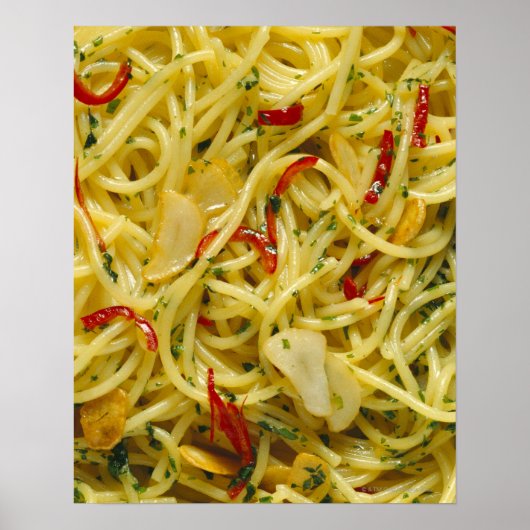 Spaghetti Aglio; Olio und Peperoncino Poster (Vorne)