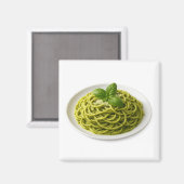 Spaghetti al Pesto Magnet (Vorderseite/Rückseite)