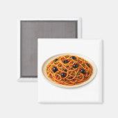 Spaghetti alla Puttanesca Magnet (Vorderseite/Rückseite)