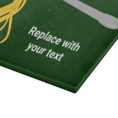 Spaghetti auf Gabel - italienische Küchengestaltun Schneidebrett (Ecke)