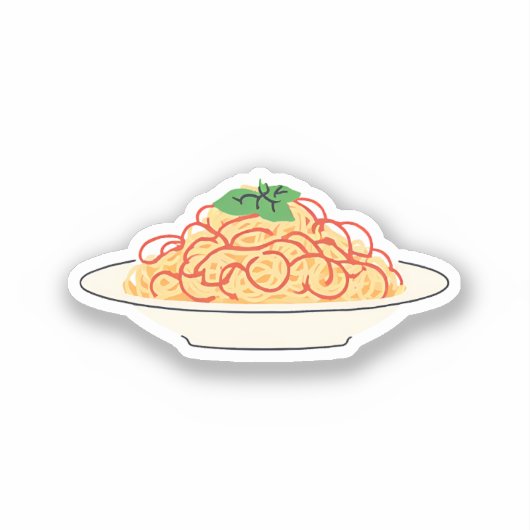 Spaghetti Aufkleber (Vorderseite)