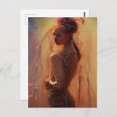 Spaghetti Bekleidungsmodell Postkarte (Vorne/Hinten)