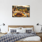 Spaghetti Bolognese auf Weingarten Terrasse Tisch Leinwanddruck (Insitu (Schlafzimmer))