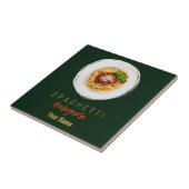 Spaghetti bolognese Nudeln Gourmet Koch Fliese (Seite)