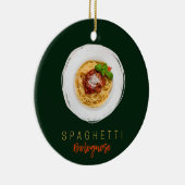 Spaghetti bolognese Nudeln Gourmet Koch Keramik Ornament (Rechts)