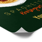Spaghetti bolognese Nudeln Gourmet Koch Poster (Ecke)