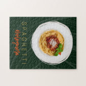Spaghetti bolognese Nudeln Gourmet Koch Puzzle (Horizontal)