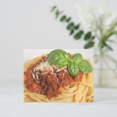 Spaghetti bolognese postkarte (Stehend Vorderseite)