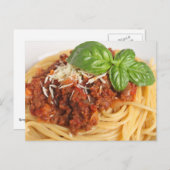 Spaghetti bolognese postkarte (Vorne/Hinten)