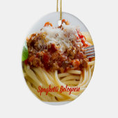 Spaghetti Bolognese Sauce Pasta mit Parmesan Keramik Ornament (Rechts)