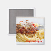 Spaghetti Bolognese Sauce Pasta mit Parmesan Magnet (Vorderseite/Rückseite)