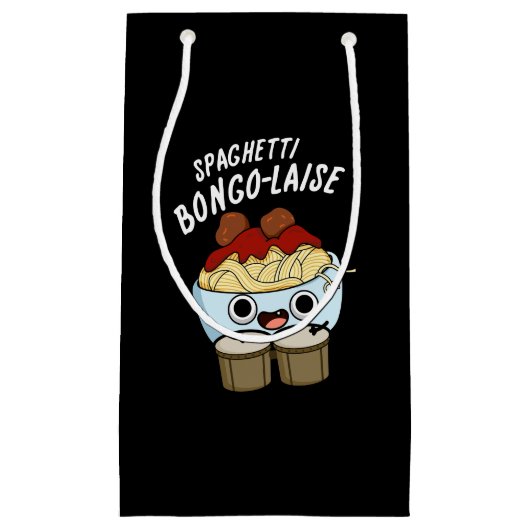 Spaghetti Bongolaise Funny Food Pub Dark BG Kleine Geschenktüte (Vorderseite)