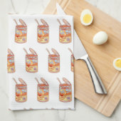 Spaghetti Can Retro Poster Geschirrtuch (Viertel Falte)