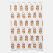 Spaghetti Can Retro Poster Geschirrtuch (Vertikal)