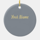 Spaghetti Carbonara Pasta mit Bacon und Parmesan Keramik Ornament (Hinten)