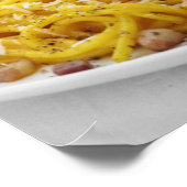 Spaghetti Carbonara Poster (Ecke)