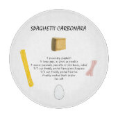 Spaghetti Carbonara Schneidebrett (Vorderseite)