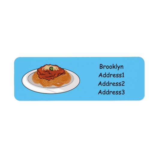 Spaghetti-Cartoon-Abbildung (Vorne)