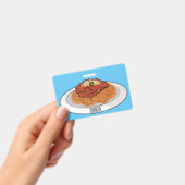 Spaghetti-Cartoon-Abbildung Ausweis (Handheld)