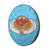 Spaghetti-Cartoon-Abbildung Dartscheibe (Vorderseite rechts)