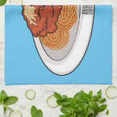 Spaghetti-Cartoon-Abbildung Geschirrtuch (Gefaltet)