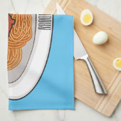 Spaghetti-Cartoon-Abbildung Geschirrtuch (Viertel Falte)