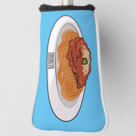 Spaghetti-Cartoon-Abbildung Golf Headcover (Rotieren 90)
