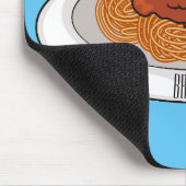 Spaghetti-Cartoon-Abbildung Mousepad (Ecke)