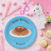 Spaghetti-Cartoon-Abbildung Pappteller (Party)