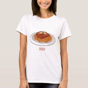 Spaghetti-Cartoon-Abbildung T-Shirt