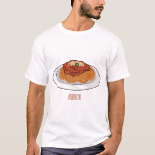 Spaghetti-Cartoon-Abbildung T-Shirt