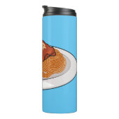 Spaghetti-Cartoon-Abbildung Thermosbecher (Nach rechts gedreht)