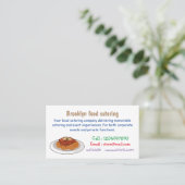 Spaghetti-Cartoon-Abbildung Visitenkarte (Stehend Vorderseite)