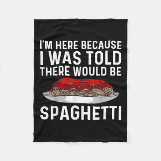 Spaghetti Design Frauen Kinder Italienische Pasta Fleecedecke
