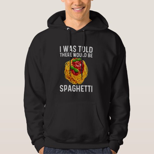 Spaghetti Design Männer Frauen Kinder Italienische Hoodie (Vorderseite)