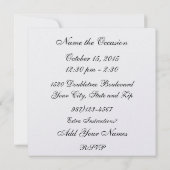 Spaghetti Dinner Einladung (Rückseite)